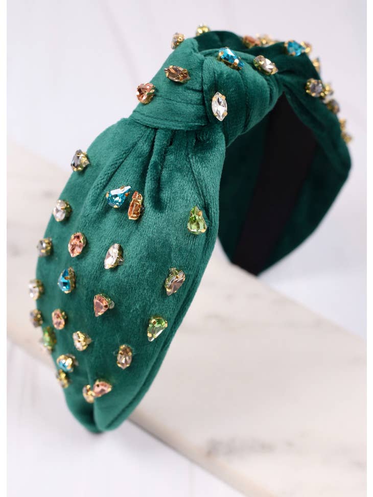 Green Jeweled Headband