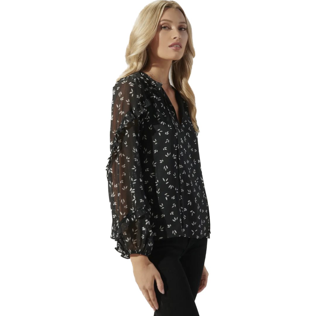 Shadow of a Doubt Ruffle Blouse