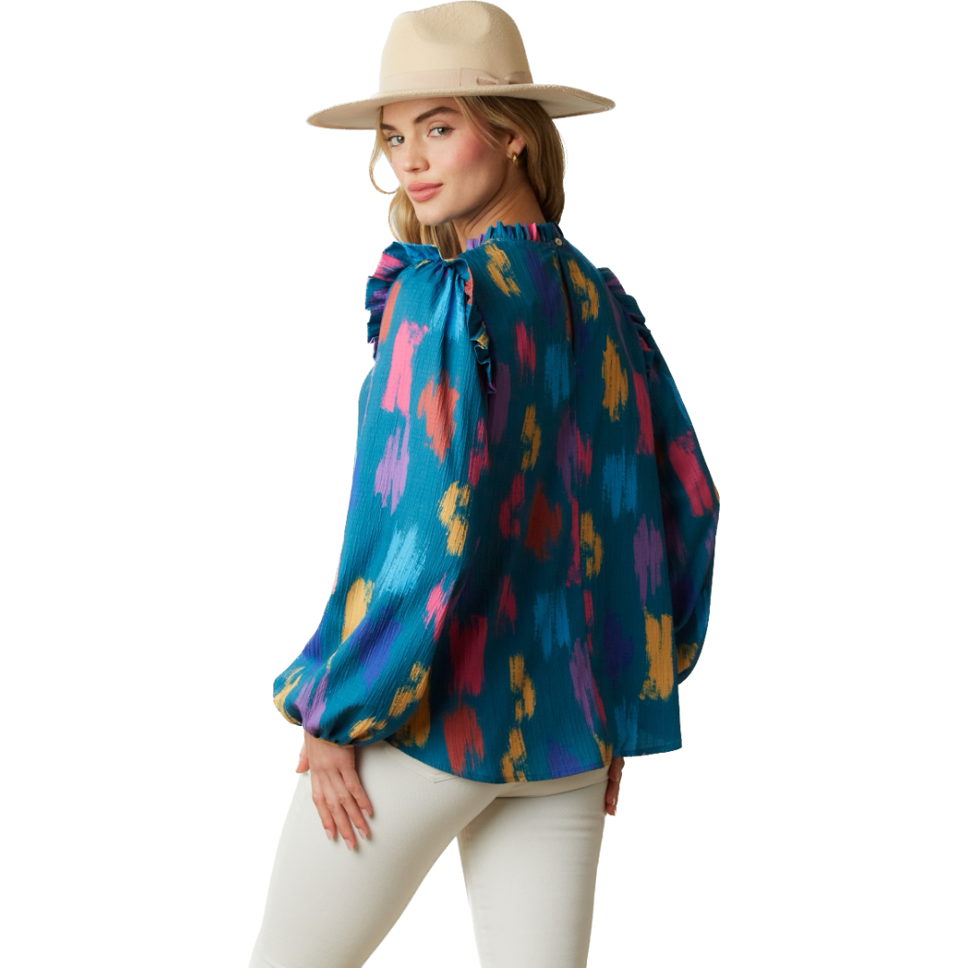 Brush Touch High Neck Top