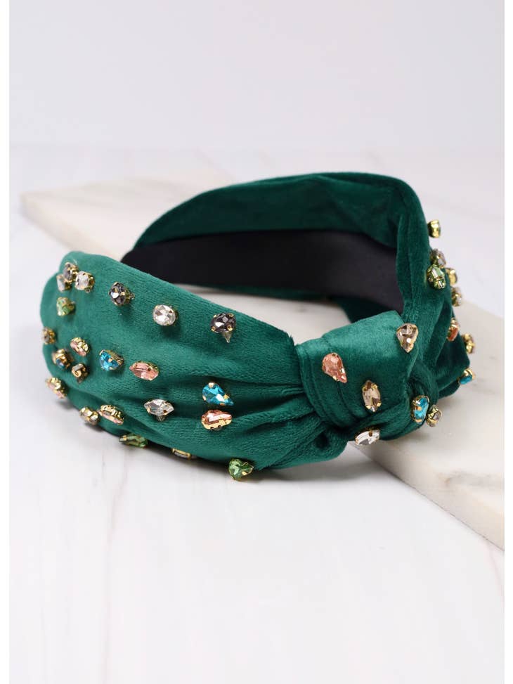 Green Jeweled Headband