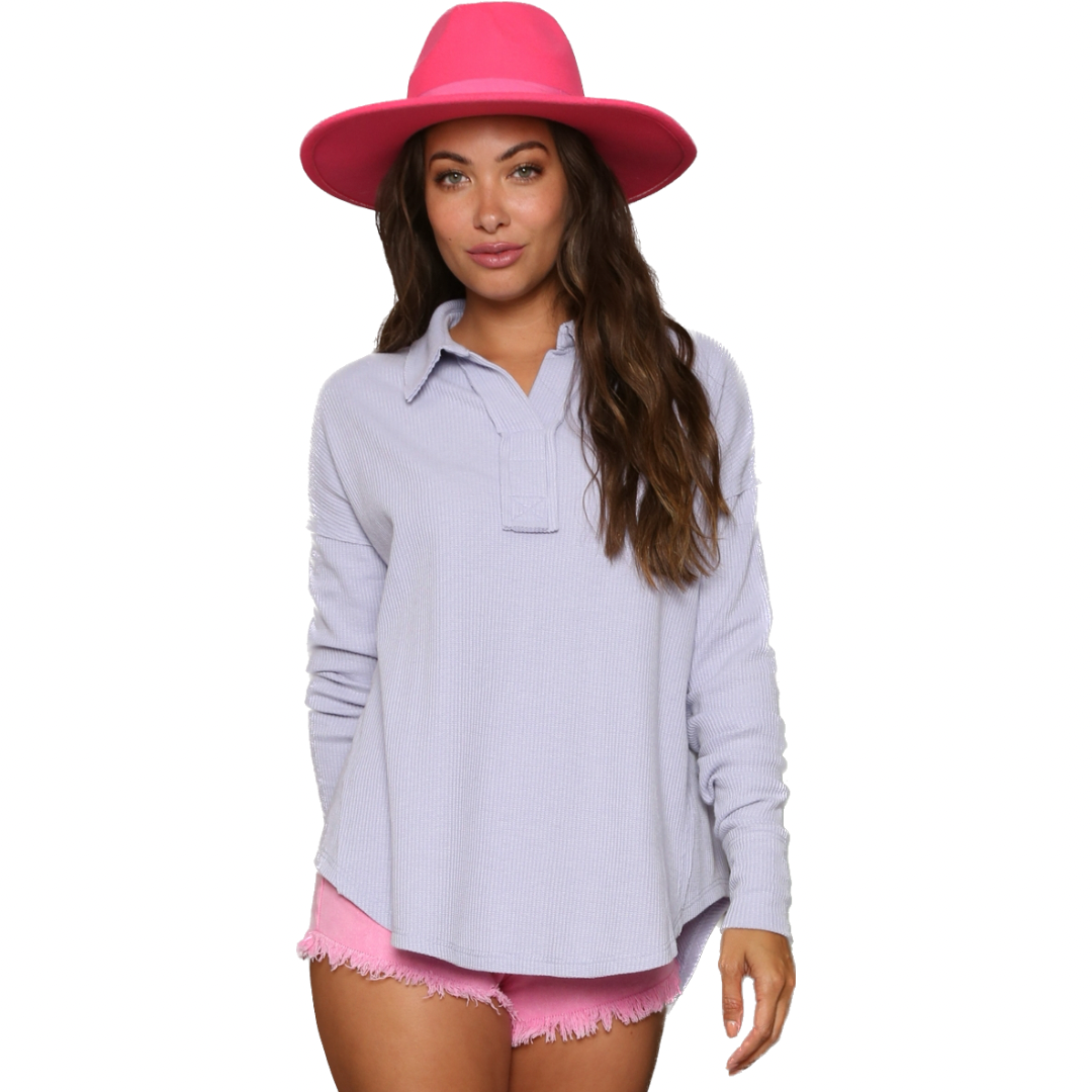 Thermal Contrast Knit Top