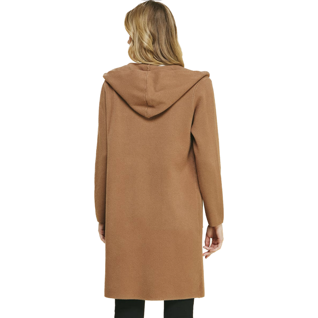 Camel Open Knit Cardigan