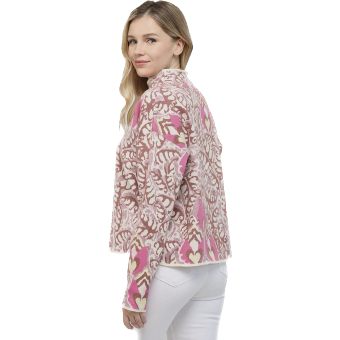 Mock Neck Long Sleeve Sweater