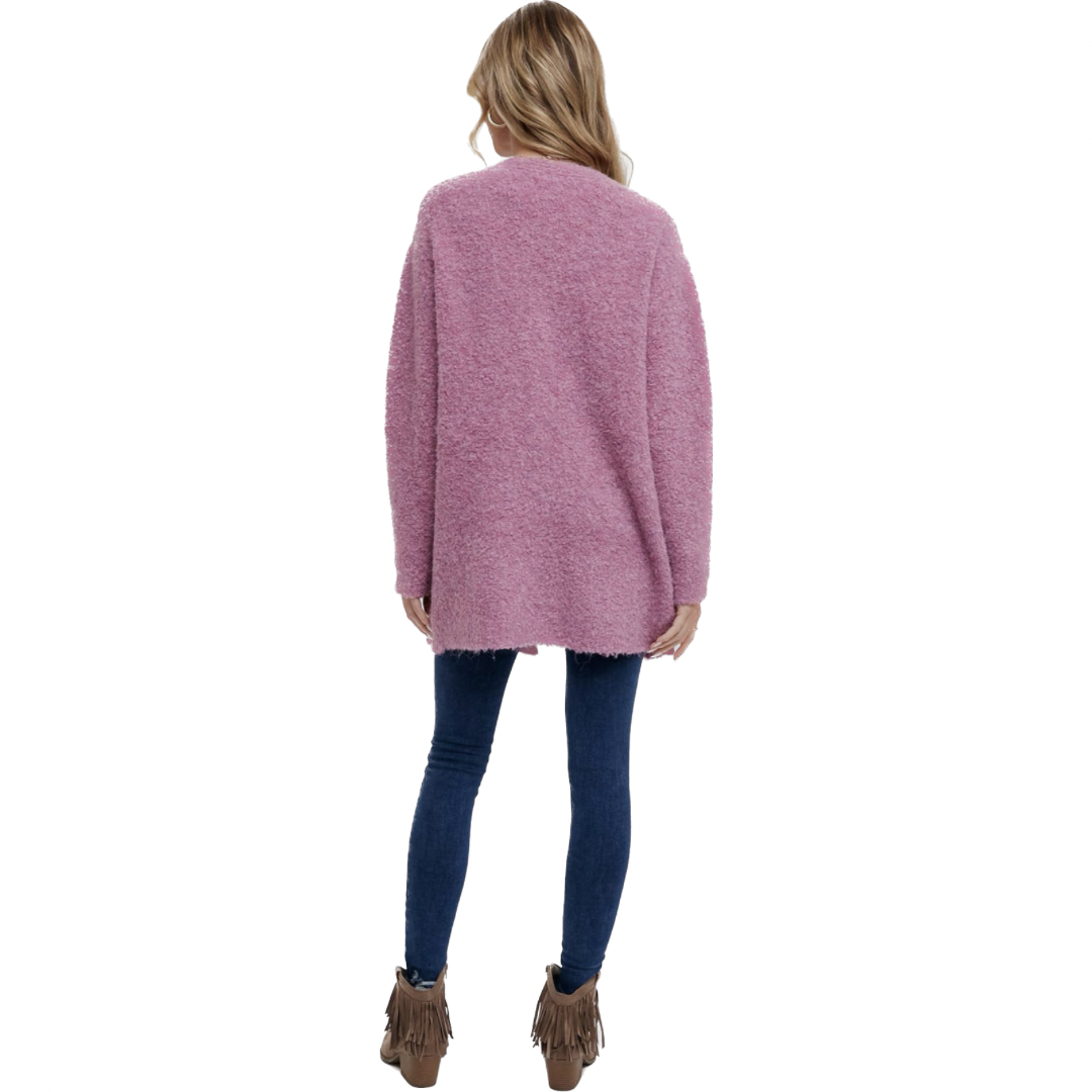 Rose Buttoned Cardigan