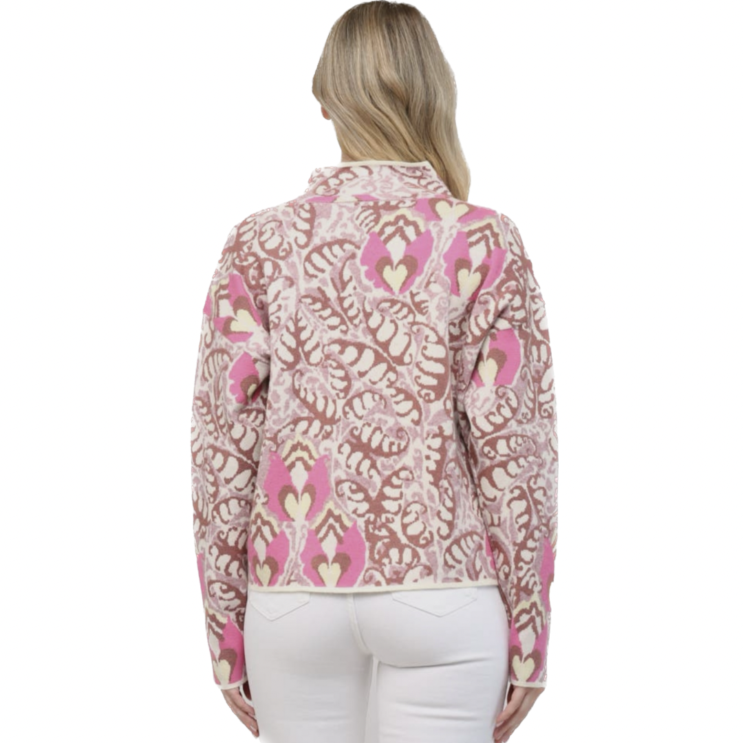 Mock Neck Long Sleeve Sweater