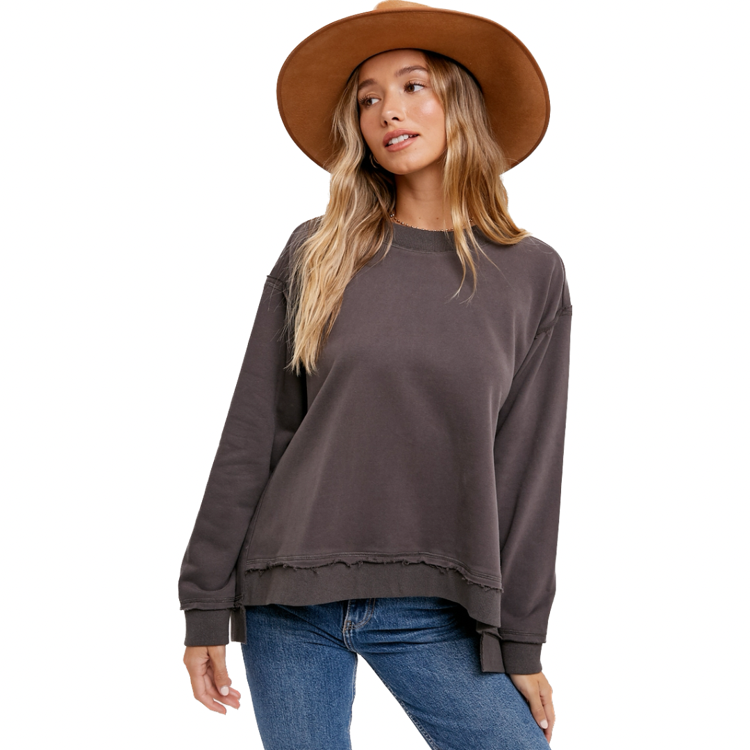 Ash Crewneck Oversized Sweatshirt